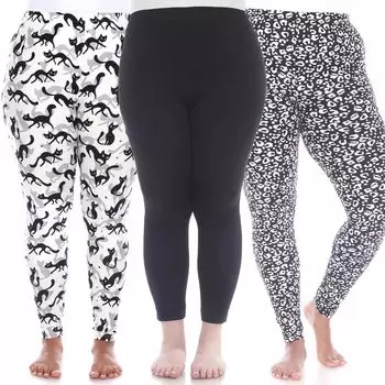 Комплект больших размеров из 3 леггинсов WM Fashion