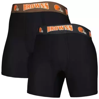 Комплект боксеров 2 шт Concepts Sport Cleveland Browns, черный