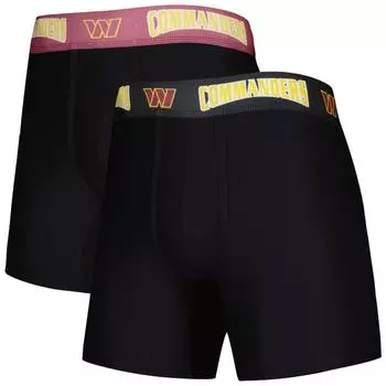 Комплект боксеров 2 шт Concepts Sport Washington Commanders, черный