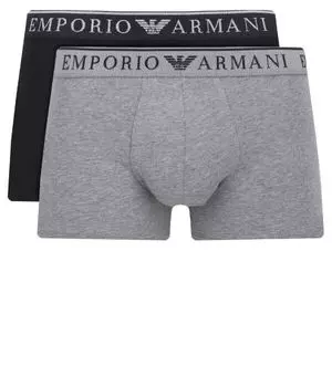 Комплект боксеров Emporio Armani, черный / серый