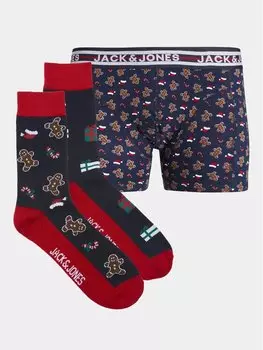 Комплект боксеров и носков Jack&Jones, синий