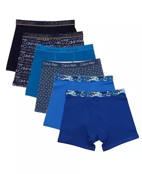 Комплект боксеров из 6 пар Big Boys Calvin Klein, зеленый