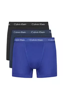 Комплект боксеров из трех предметов с лентой с логотипом Calvin Klein, черный