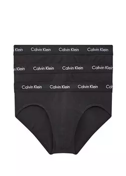 Комплект боксеров из трех предметов с лентой с логотипом Calvin Klein, черный