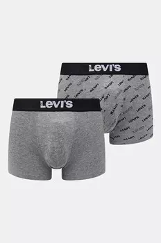 Комплект боксеров Levi's, 2 шт, серый