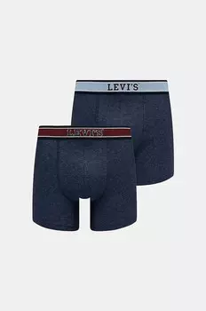 Комплект боксеров Levi's, 2 шт, темно-синий