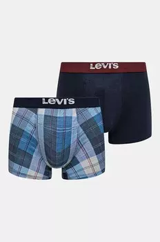 Комплект боксеров Levi's, 2 шт, темно-синий