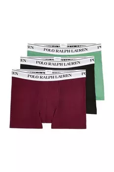 Комплект боксеров Polo Ralph Lauren, 3 шт, зеленый