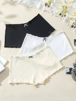 Комплект боксеров с бантом и бантом Shein, мультиколор