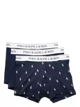 Комплект боксеров с логотипом POLO RALPH LAUREN, синий