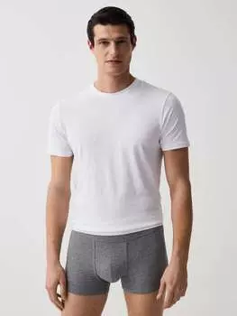 Комплект боксеров Two-Pack из эластичного хлопка супима Ovs, цвет grey marl
