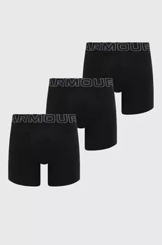 Комплект боксеров Under Armour, 3 шт, черный