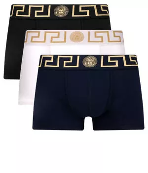 Комплект боксеров Versace с логотипом, мультиколор