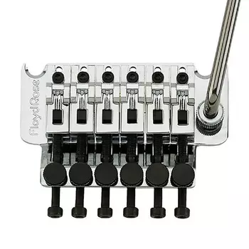 Комплект бриджа Floyd Rose FRT100, хром FRT100 Complete Bridge Kit Chrome