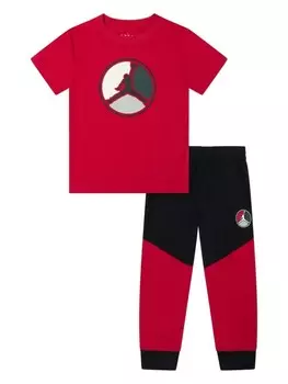 Комплект брюк Jordan Kids Jumpman с принтом, красный