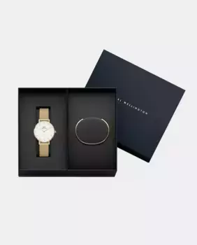 Комплект часов Petite Evergold White DW00590003 из стали с классическим браслетом Daniel Wellington, золото