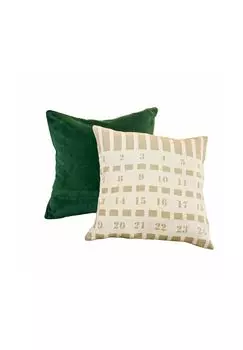 Комплект чехлов на подушки Adour, 2 чехла зеленый/кремовый Loberon, цвет Gesamt Breite Creme