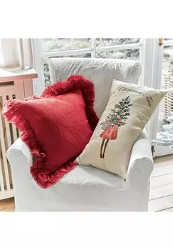 Комплект чехлов на подушки Christmas Time белый/красный, 2 шт Loberon, цвет Gesamt Breite Rot