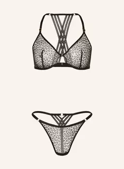Комплект Cloud девятый: треугольный бюстгальтер и стринги Aubade, черный
