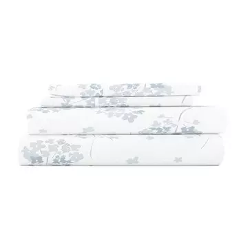 Комплект цветочного букета из супермягкой фланели из 100% хлопка, розового цвета ienjoy Home, цвет Light Blue