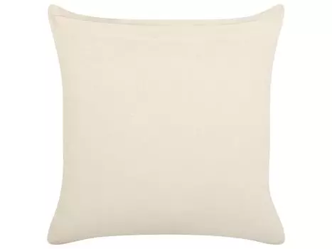 Комплект декоративных подушек BELIANI из 2 хлопковых подушек светло-бежевого и черного цвета, 45 х 45 см, чехол с наполнителем, узор в полоску на молнии, бохо, гостиная, спальня