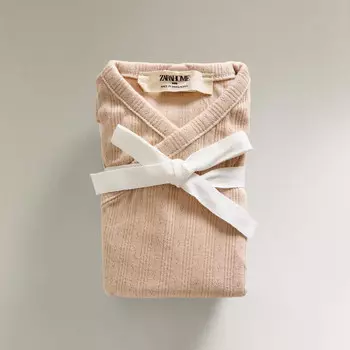 Комплект детских боди Zara Home, 2 предмета, розовый/белый