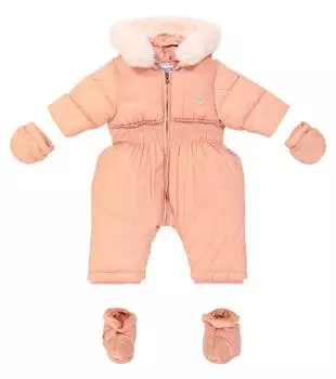 Комплект детского комбинезона, варежек и носков. Tartine Et Chocolat, розовый
