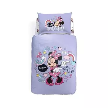 Комплект детского односпального постельного белья Caleffi Disney Minnie Boom In Cotton, 2 предмета