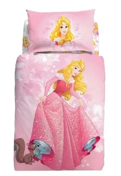 Комплект детского односпального постельного белья Caleffi Disney Princess Aurora In Cotton, 3 предмета