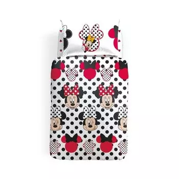 Комплект детского постельного белья Caleffi Disney Minnie Polka Dots In Cotton, 3 предмета