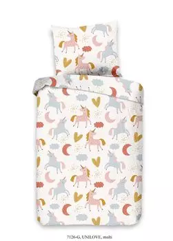 Комплект детского постельного белья Good Morning UNILOVE 100х135 см разноцветный Muller Textil