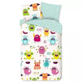 Комплект детского постельного белья Good Morning BOOH 140х200/220 см кремовый белый