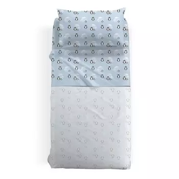 Комплект детского постельного белья из фланели Caleffi Alaska, лазурный