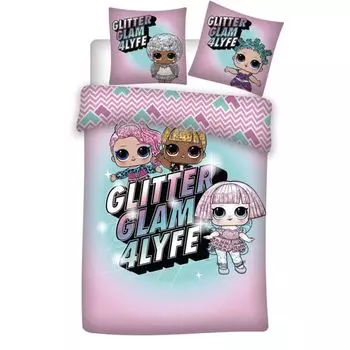 Комплект детского постельного белья LOL Surprise 135/140х200 65х65 хлопок