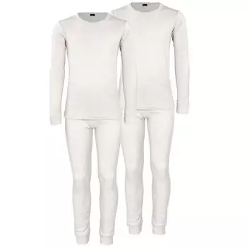 Комплект детского термобелья из 2 штук | Рубашка + брюки | Внутренний флис | крем BLACK SNAKE, цвет weiss