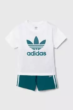КОМПЛЕКТ ДЕТСКОЙ КОРОТКОЙ ФУТБОЛКИ adidas Originals, бирюзовый