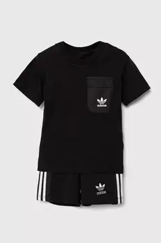 КОМПЛЕКТ ДЕТСКОЙ КОРОТКОЙ ФУТБОЛКИ adidas Originals, черный