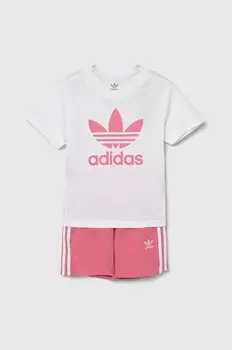 КОМПЛЕКТ ДЕТСКОЙ КОРОТКОЙ ФУТБОЛКИ adidas Originals, розовый
