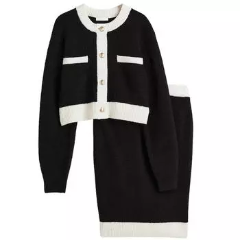 Комплект для беременных H&amp;M Rib-knit, 2 предмета, черный/белый