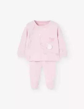 Комплект для девочки 2 шт. 100% хлопок Losan, розовый