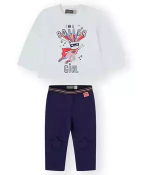 Комплект для девочки белого цвета с принтом Canada House