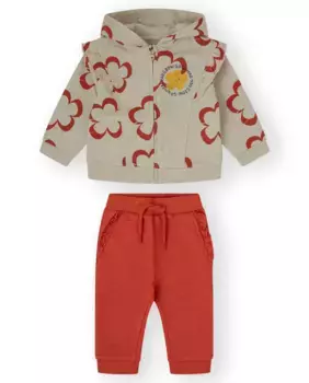 Комплект для девочки цвета экрю с капюшоном Canada House