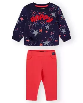 Комплект для девочки темно-синего цвета с принтом Canada House, темно-синий