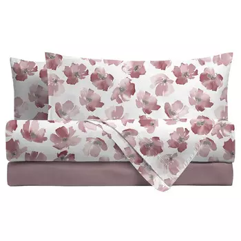 Комплект для двуспальной кровати элегантного из хлопка с принтом Amo Lacasa, мультиколор