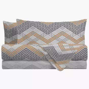 Комплект для двуспальной кровати Amo Lacasa, серый