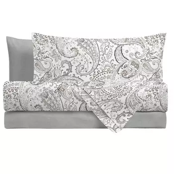 Комплект для двуспальной кровати Soul переработанного хлопка с принтом Amo Lacasa, серый