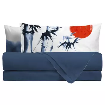 Комплект для кровати «queen-size» хлопка с цифровым принтом Amo Lacasa, мультиколор