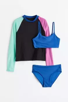 Комплект для купания из 3-х предметов H&M, синий/цветные блоки