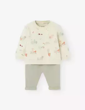 Комплект для мальчика, 2 шт, 100% хлопок Losan, бежевый