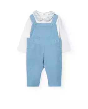 Комплект для мальчика: боди и комбинезон Boboli, синий